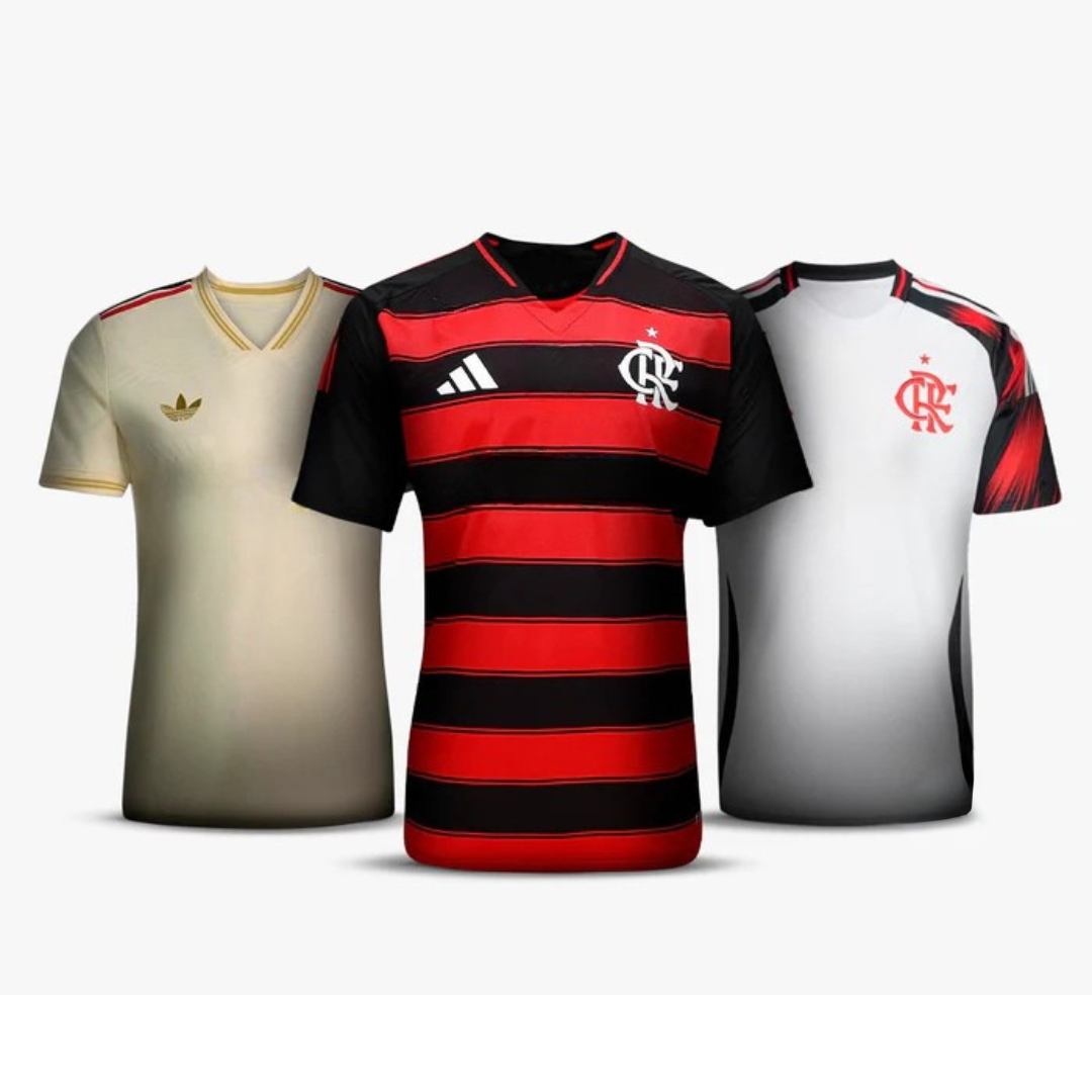 Combo 3 Mantos do Flamengo 2025 - Fan Version