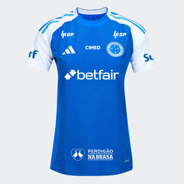 Camisa Feminina adidas Cruzeiro 2025/26 I Com Patrocínios