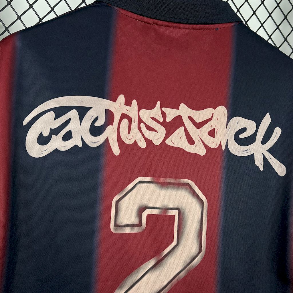 CJ x  x Barcelona Retro 2000/01 Home Skeleton jersey