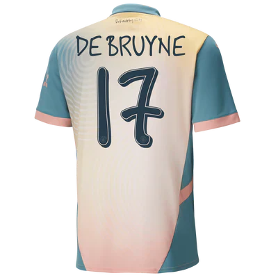 #17 De Bruyne Manchester City Cuarta Camiseta "Definitely City" 2024/2025