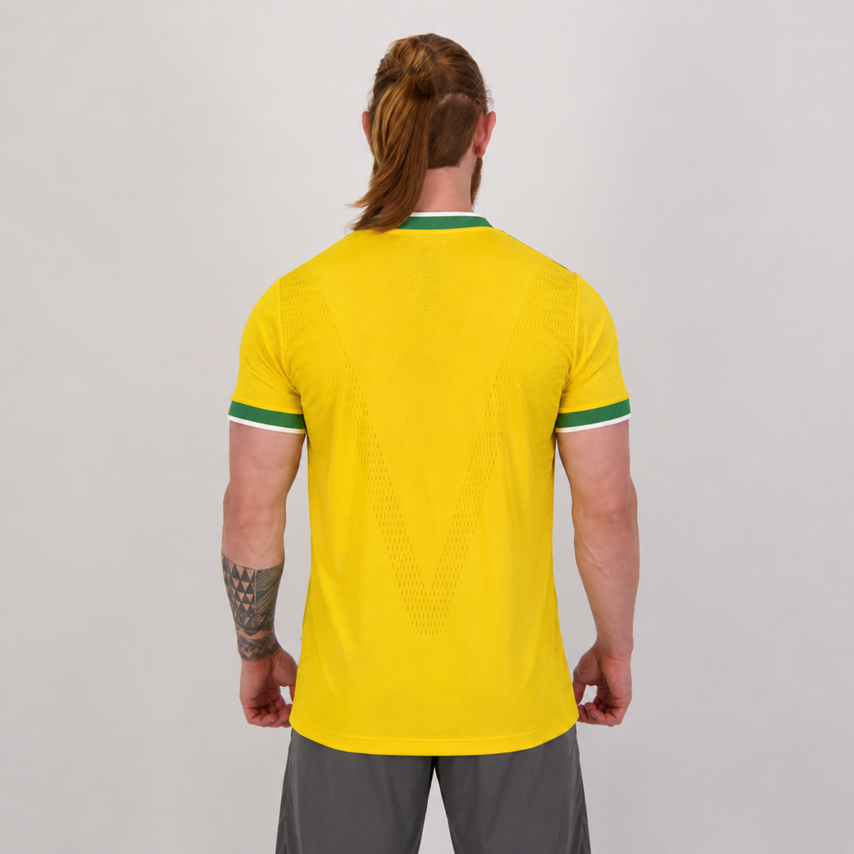 Flamengo Brasil 2026 - Amarelo+Verde Player [Slim Fit]