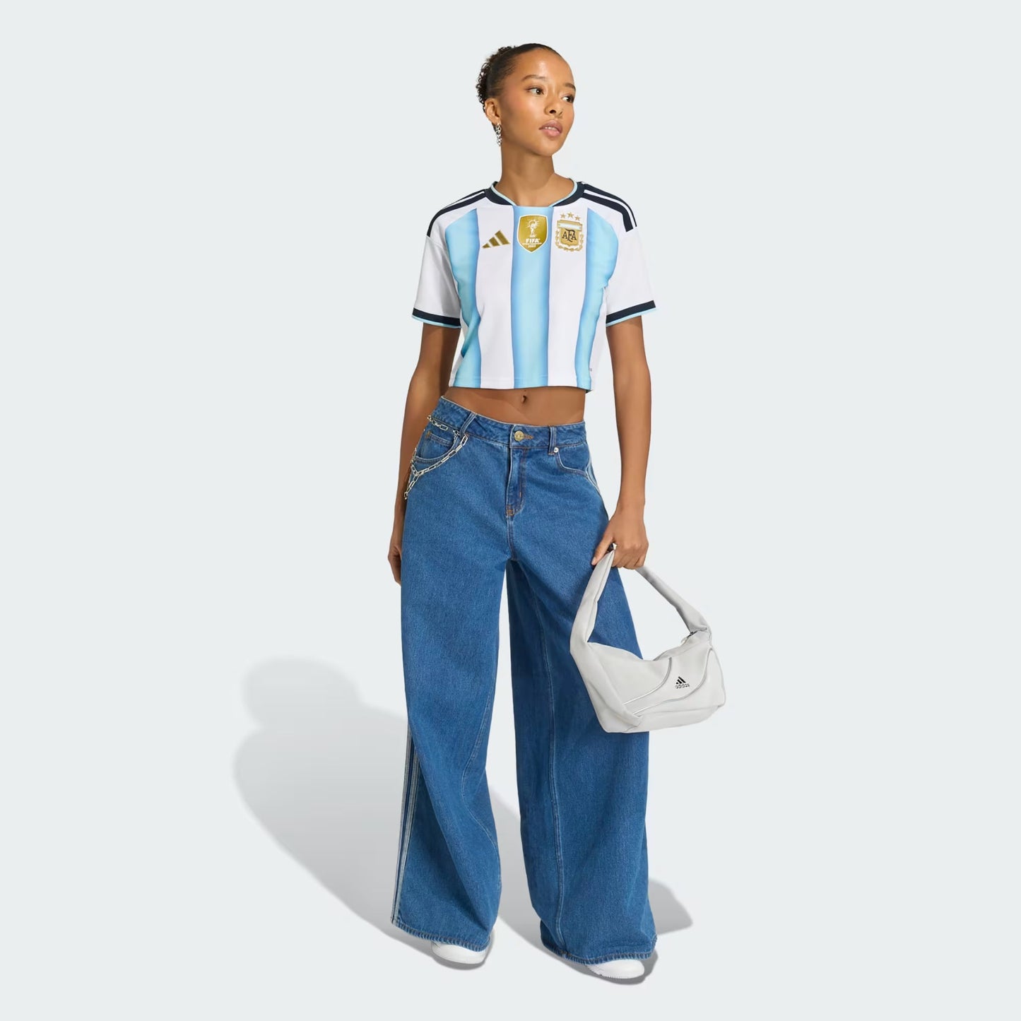 Argentina 26 Home Cropped Jersey