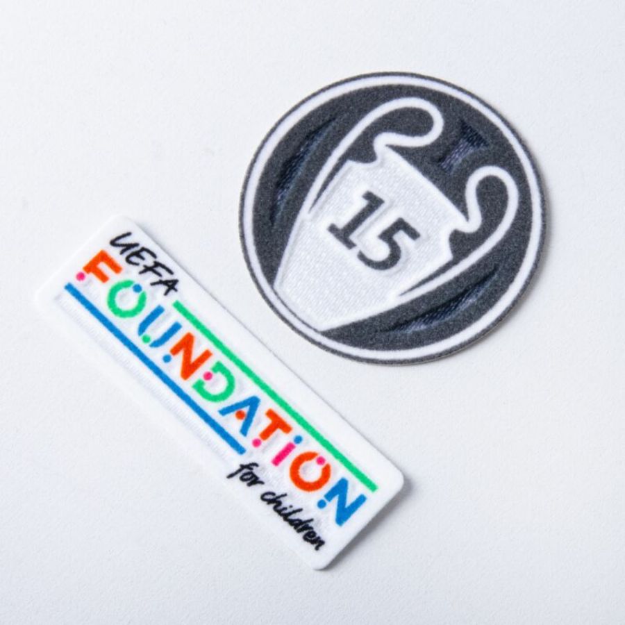 Real Madrid Mbappé 9 Third Fan Jersey 2024/25 Patches UCL UEFA Foundation (Official Printing)
