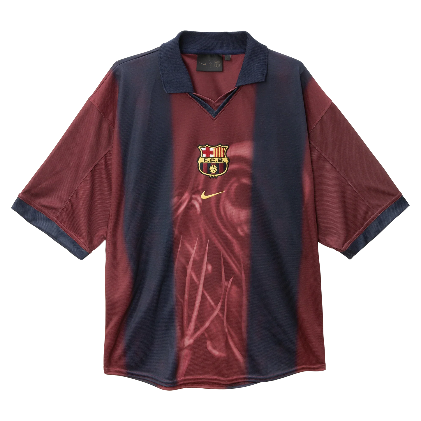CJ x  x Barcelona Retro 2000/01 Home Skeleton jersey