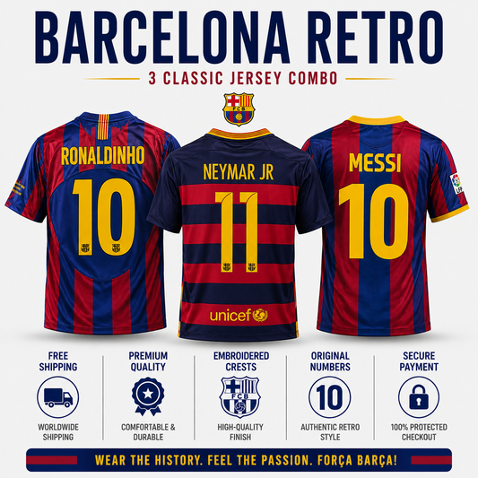 Barça Icons – Retro Jersey Pack 3
