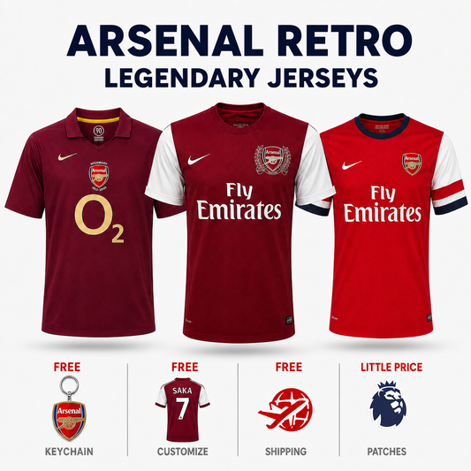 COMBO Arsenal Retro - Home 05/06, Home 11/12, Home 12/13