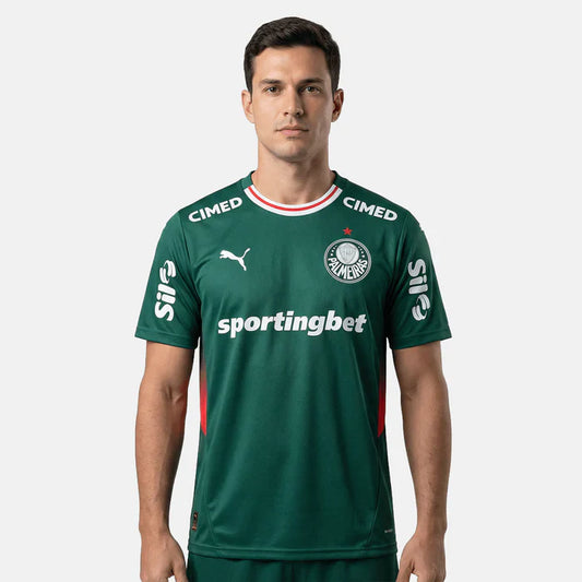 Camiseta Puma Palmeiras 26/27 Local Patrocinadores Completos