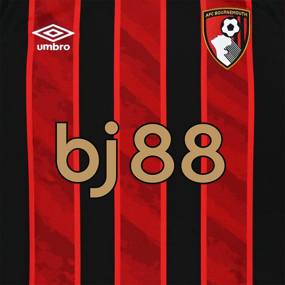 Bournemouth Shirt 25/26 Home - Red / Black Fan Version