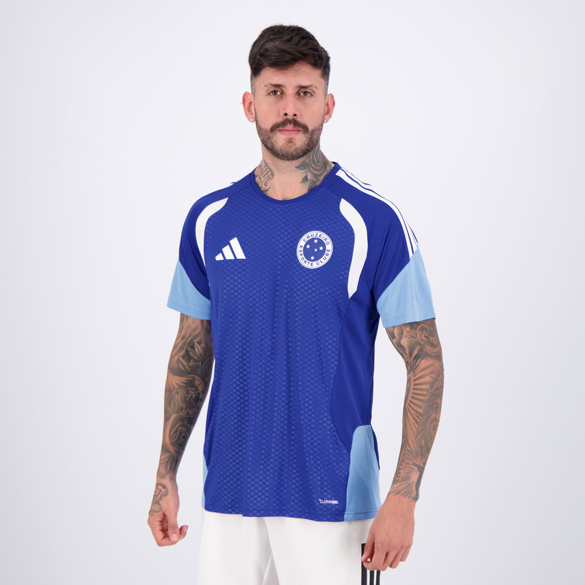 Camisa Adidas Cruzeiro Treino Atleta 2026 - com Patrocínios