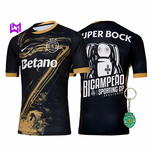 Camisola Sporting Terceiro “7” Ronaldo BICAMPEÃO 2024/25 - MODELO EXCLUSIVO! 🦁🏆