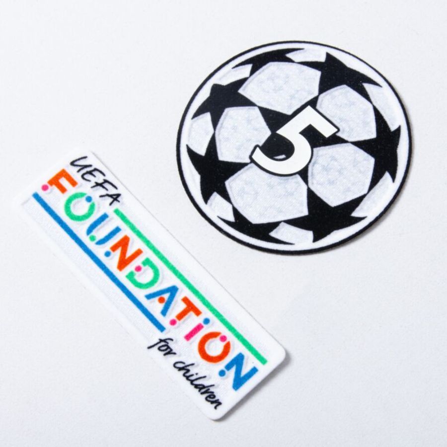 Barcelona Lewandowski 9 Home 2024/25 Patches UCL UEFA Foundation (Official Printing)