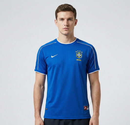 Brazil 1998 II Away Jersey - Retro Version