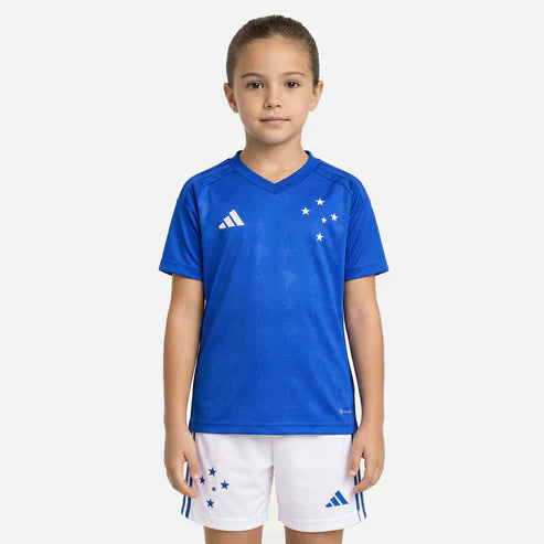 Conjunto Feminino Infantil adidas Cruzeiro 2026/27 I kids