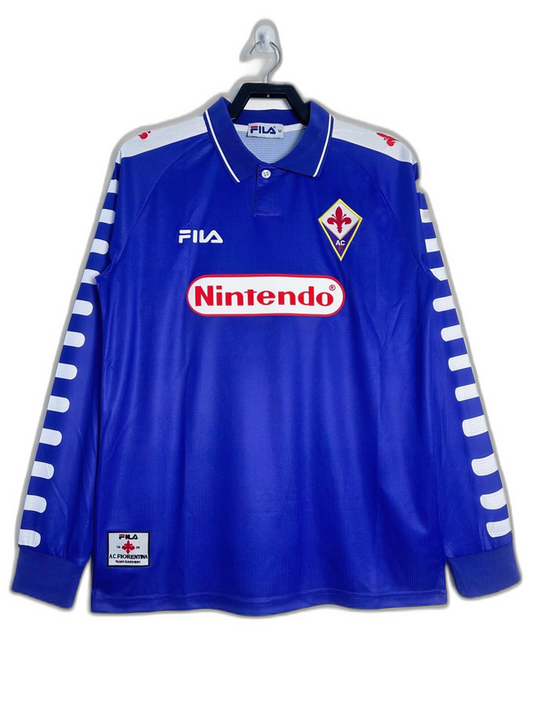Fiorentina 98/99 I Home Jersey - Long Sleeve Retro Version