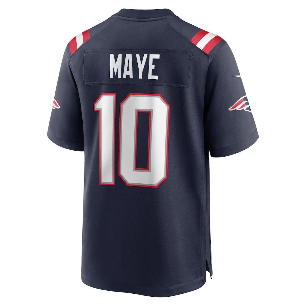 New England Patriots Drake Maye  Navy Player Game Jersey - NFL