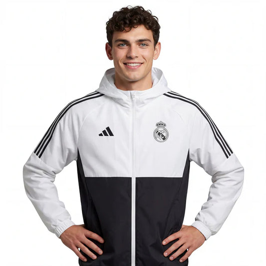 Windbreaker Real Madrid 24/25 - Black White
